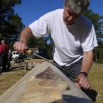 Gränsfors Bruk Swedish Drawknife in action