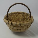 Oak Swill Basket Hazel Handle